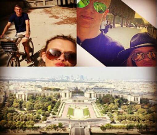 Solly March and Amelia Goldman in Paris.
